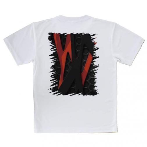 【Tシャツ】鉄網板とレッド&ブラックのバンド