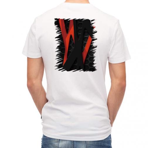 【Tシャツ】鉄網板とレッド&ブラックのバンド