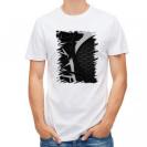 【Tシャツ】鉄網板とホワイト&ブラックのバンド