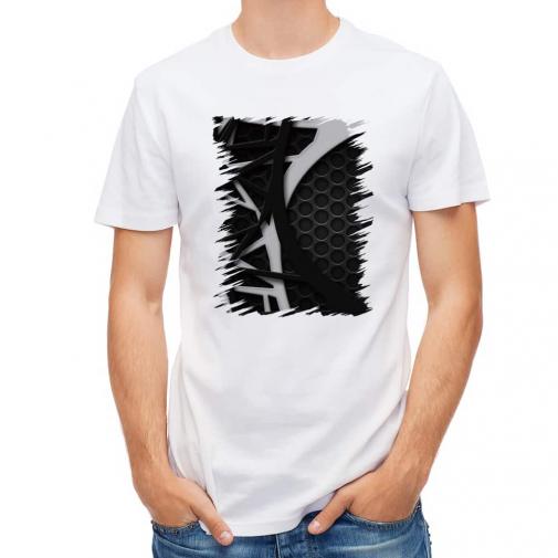 【Tシャツ】鉄網板とホワイト&ブラックのバンド