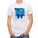 【Tシャツ】クリスタルブルーなリボン