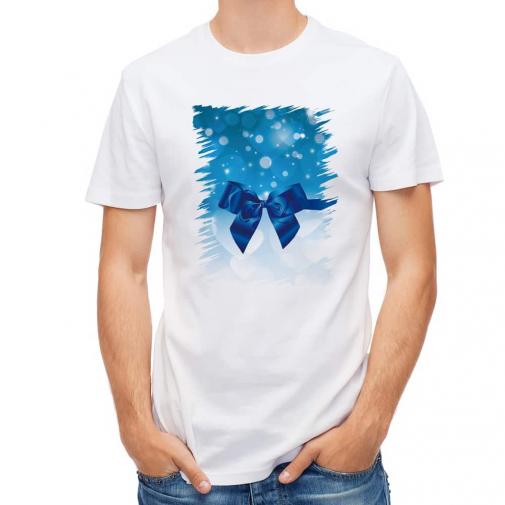 【Tシャツ】クリスタルブルーなリボン