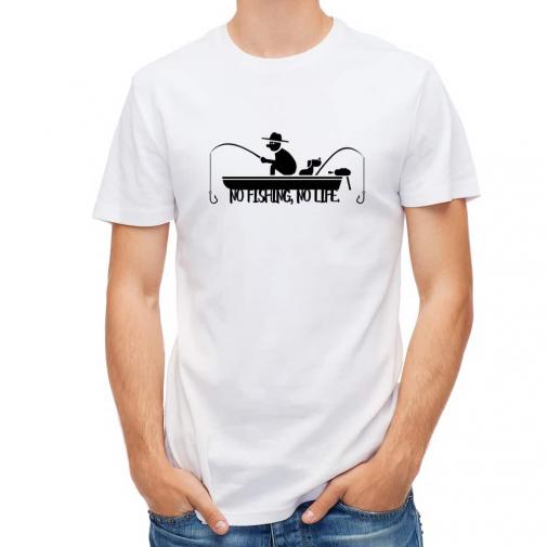 【Tシャツ】【釣りざんまい】愛犬と釣りを楽しむアングラー