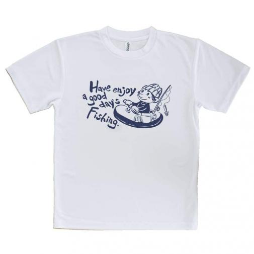 【Tシャツ】【釣りざんまい】フローターボートアングラー_ネイビー