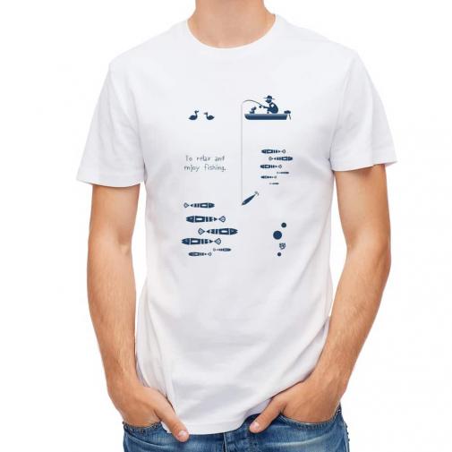 【Tシャツ】【釣りざんまい】のんびりと釣りを楽しむ