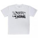【Tシャツ】【釣りざんまい】釣りをとにかく楽しもう!_モノクロ