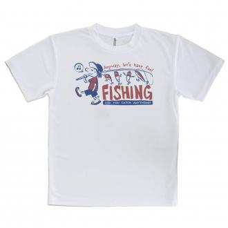 【Tシャツ】【釣りざんまい】釣りをとにかく楽しもう!_レトロ