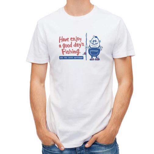 【Tシャツ】【釣りざんまい】ぽっちゃりアングラー