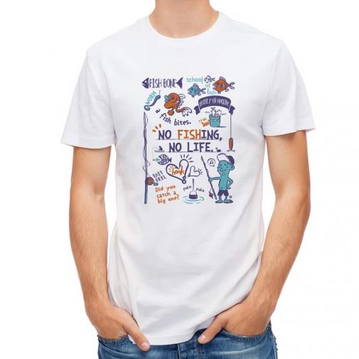 【Tシャツ】【釣りざんまい】釣りが好きなんです_レトロ