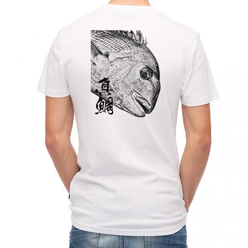 【Tシャツ】マダイ　墨絵風