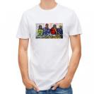 【Tシャツ】魚売りの女性　アクリル画