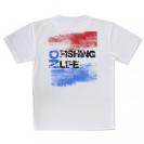 【Tシャツ】No Fishing No Life レッド&ブルー