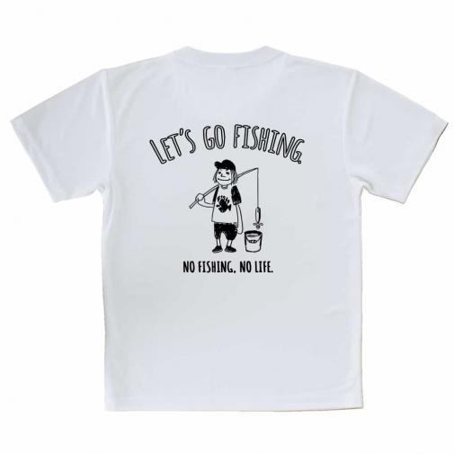 【Tシャツ】【釣りざんまい】レッツゴーフィッシング バケツとアングラー