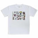 【Tシャツ】【釣りざんまい】釣りが好きなんです_カラフル 横描き