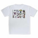 【Tシャツ】【釣りざんまい】釣りが好きなんです_カラフル 横描き