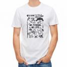 【Tシャツ】【釣りざんまい】釣りが好きなんです_モノクロ