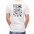 【Tシャツ】【釣りざんまい】釣りが好きなんです_モノクロ