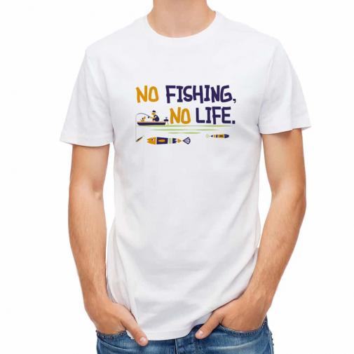 【Tシャツ】【釣りざんまい】釣りのない人生なんて_レトロ