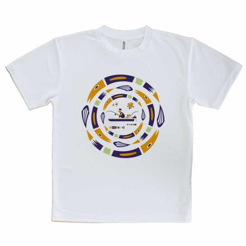【Tシャツ】【釣りざんまい】サークルフィッシング_モーニング