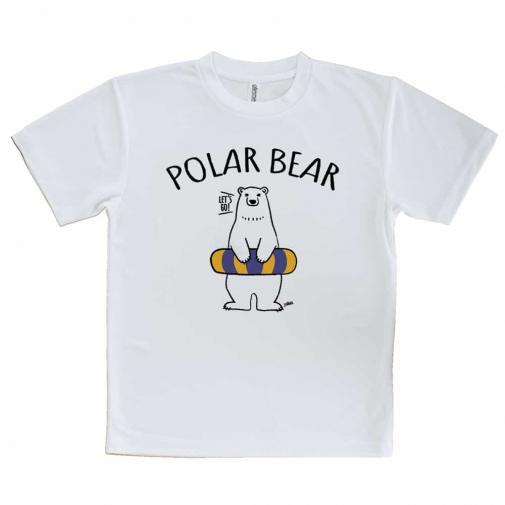 【Tシャツ】シロクマさんと浮き輪(wakat)