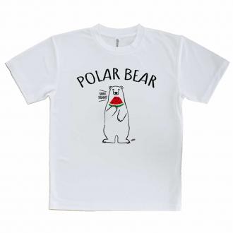【Tシャツ】シロクマさんとスイカ(wakat)