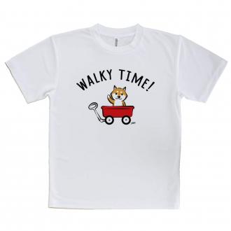 【Tシャツ】おさんぽ柴犬_赤柴(wakat)