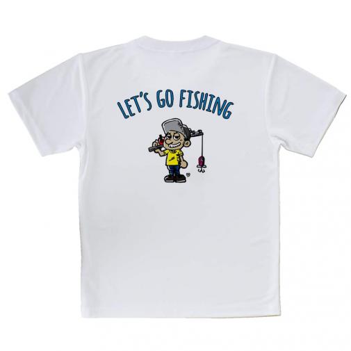 【Tシャツ】【釣りざんまい】レッツゴーフィッシング 釣り好き少年_カラフル