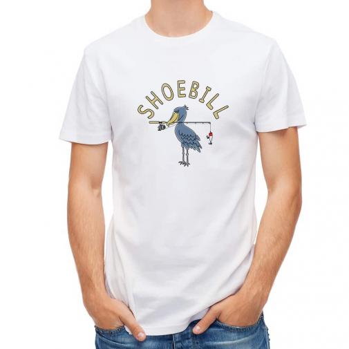 【Tシャツ】【釣りざんまい】釣りするハシビロコウ