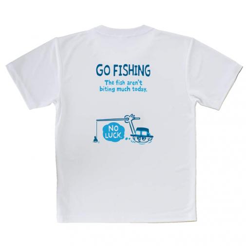 【Tシャツ】【釣りざんまい】ユニークな釣り_ブルー