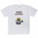 【Tシャツ】【釣りざんまい】サケを釣るクマさん