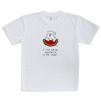 【Tシャツ】シロクマさんスイカウマー(wakat)