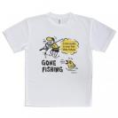 【Tシャツ】【釣りざんまい】釣り人と魚の遭遇_DG