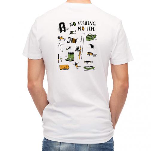 【Tシャツ】【釣りざんまい】釣りに行く準備_ハイデザイン