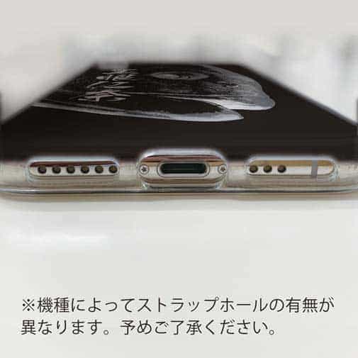 【TPU】オナガグレ　墨絵風(黒)