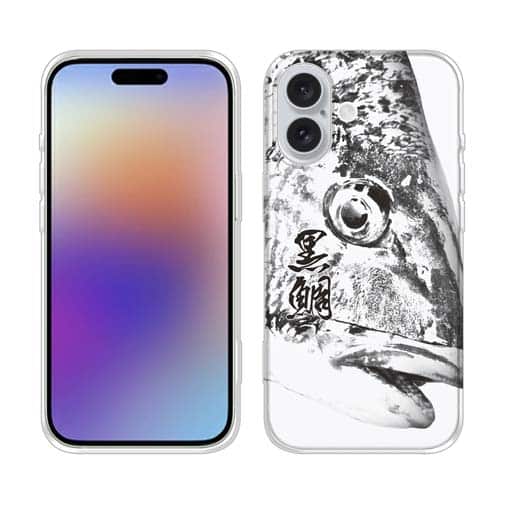 【TPU】クロダイ　墨絵風(白)