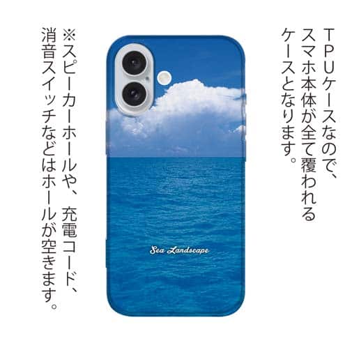 【TPU】海の風景　夏の海と入道雲