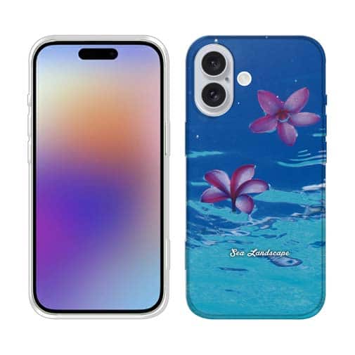 【TPU】海の風景　海面に花