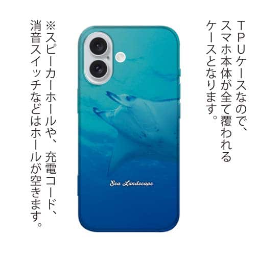 【TPU】海の風景　マンタ(オニイトマキエイ)