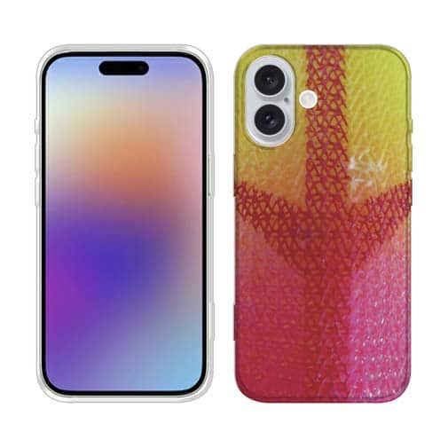 【TPU】エギ柄　タイガーイエロー&ピンク