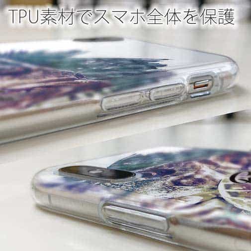 【TPU】ブラックバスのバイト　ペイント風　ブルー