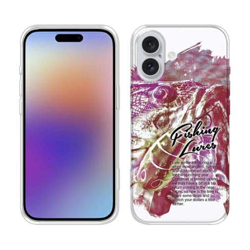 【TPU】ブラックバスのバイト　ペイント風　レッド