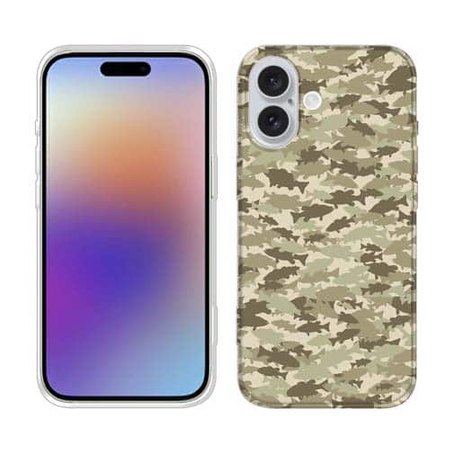 【TPU】ブラックバス　迷彩柄　ベージュカラー