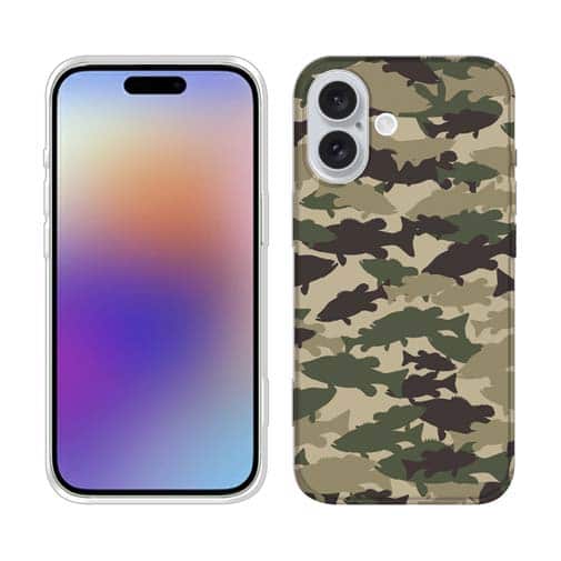 【TPU】ブラックバス　迷彩大柄　ブラウンカラー