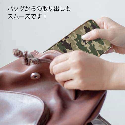 【TPU】ブラックバス　迷彩大柄　ブラウンカラー