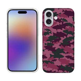 【TPU】ブラックバス　迷彩大柄　レッドカラー