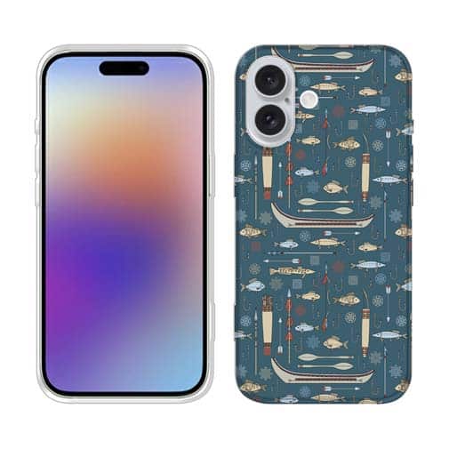 【TPU】アメリカ先住民の漁具　シームレスデザイン