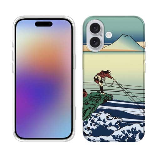 【TPU】葛飾北斎 富嶽三十六景 甲州石班澤のイラスト