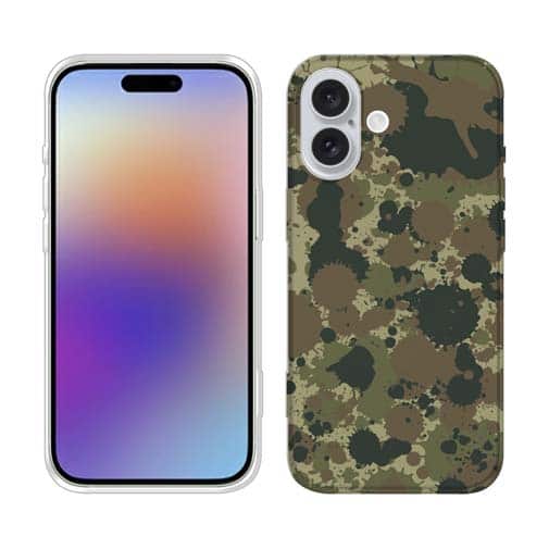 【TPU】墨跡 迷彩大柄 アーミーカラー