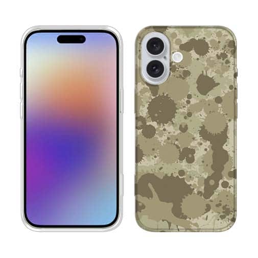 【TPU】墨跡 迷彩大柄 ベージュカラー