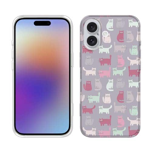 【TPU】おどけた猫のシームレスパターン